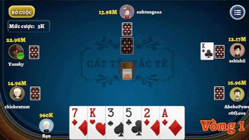 Quy định cá cược bài Cát tê ở 4 vòng đầu